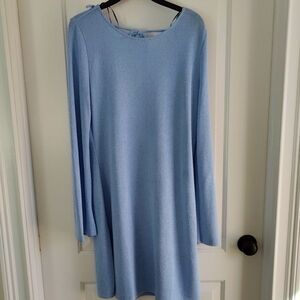 H&M Soft Blue Knit Sweater Dress NWT